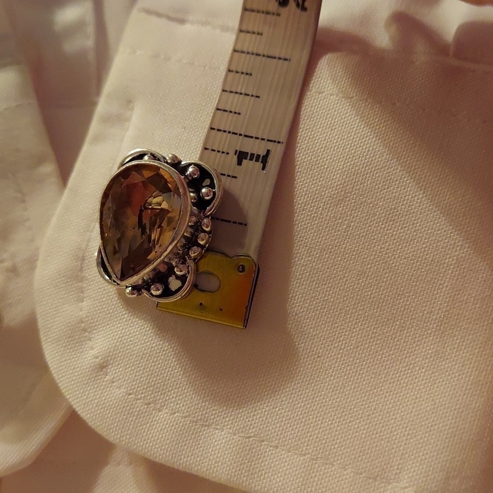 Morganite Sterling Silver Cuff Links - Picture 3 of 4